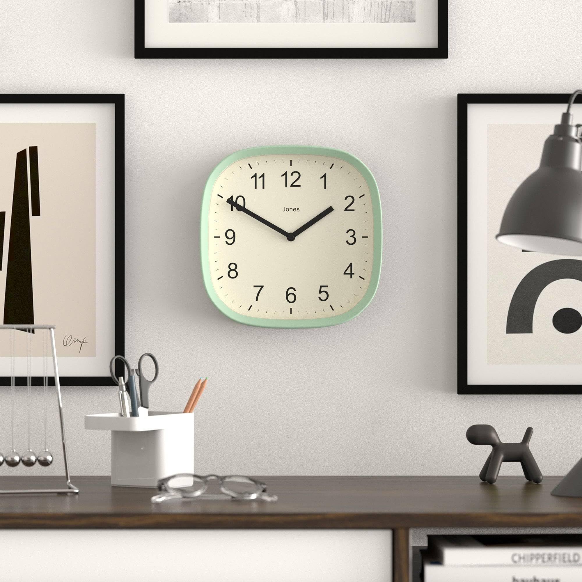 Amazon.co.jp: JONES CLOCKS® スプライト壁掛け時計 | モダン レトロ